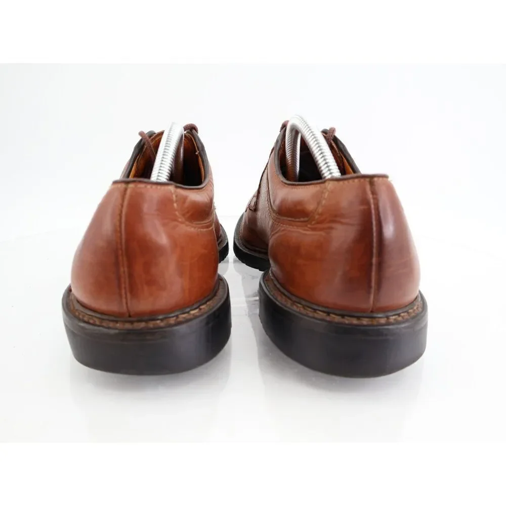 Allen Edmonds Wilbert Men’s Tan Brown Leather Split Toe Comfort Shoes Size 11C